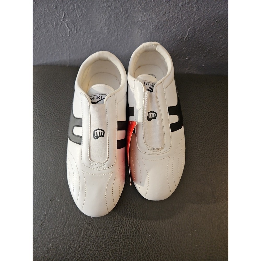 PROSPECS Tae Kwon Dow Mens 6.5 Martial Arts Athletic Shoes‎ White/Black NWT(S23